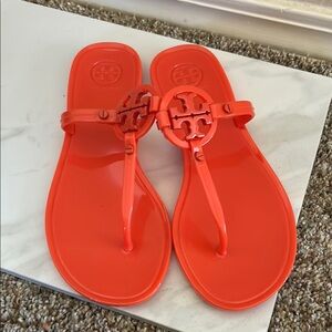 NEW Tory Burch Vibrant Orange Flip Flops